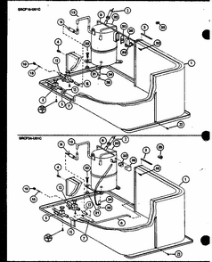(srcf18u01b/p6917204c) (srcf24u01b/p6917205c) (srcf24u01c/p6917207c) Diagram and Parts List for SRCF24U01A P6917230C Amana Air Conditioner