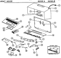 VENT HOOD Diagram and Parts List for 8239B  Amana Microwave