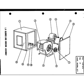 Lb Blower And Housing Assembly Diagram and Parts List for EA48X P52801-5C Amana Air Conditioner