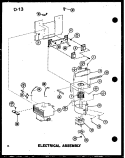 ELECTRICAL ASSY Diagram and Parts List for RC10SD P7575004M Amana Microwave