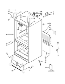Part Location Diagram of W10214832 Whirlpool ENERGY GUIDE