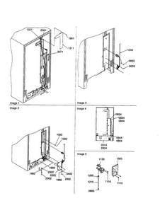 Cabinet Back Diagram and Parts List for SRI21VE-P1315601WE  Amana Refrigerator