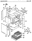 OVEN CAVITY SECTION Diagram and Parts List for 876B  Amana Microwave