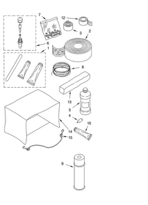 Optional Diagram and Parts List for CA8WRL0  Crosley Air Conditioner