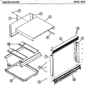 TRIM AND DUCTING Diagram and Parts List for 896B  Amana Microwave