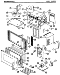 Page 1 Diagram and Parts List for LA83830A  Amana Microwave