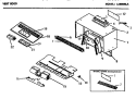VENT HOOD Diagram and Parts List for LA83830A  Amana Microwave