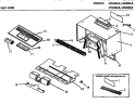 VENT HOOD Diagram and Parts List for LP83430A  Amana Microwave