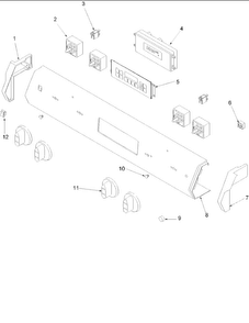 Backguard Diagram and Parts List for ARDS802E-P1131941NE  Amana Range