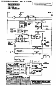 Wiring Schematic/diagram Diagram and Parts List for SA1075000  Amana Microwave