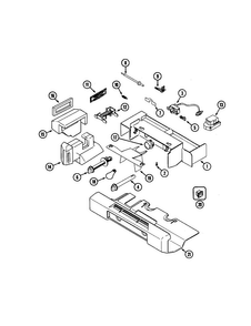 Controls Diagram and Parts List for JSD2574ARA  Jenn-Air Refrigerator
