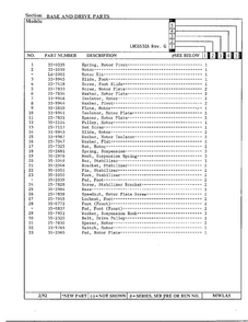 Base And Drive Parts Page 2 Diagram and Parts List for 6532A REV G Norge Washer