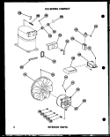INTERIOR PARTS Diagram and Parts List for 109-2JM P5433654R Amana Air Conditioner