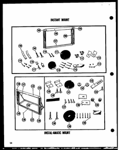 Instant Mount Diagram and Parts List for 109-2EM  Amana Air Conditioner