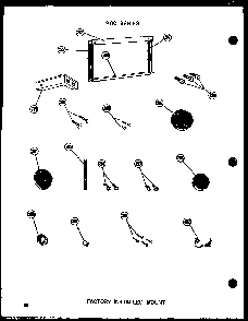 Factory Installed Mount Diagram and Parts List for 212D-3JM P54655-43R Amana Air Conditioner