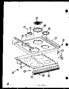 Section 13 Diagram and Parts List for CRCR-7-P85515-5S  Amana Range
