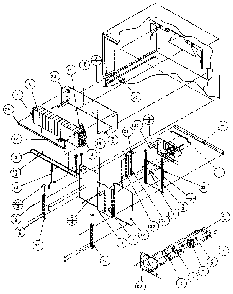 Evaporator Area Diagram and Parts List for TS18RB-P1158403W  Amana Refrigerator
