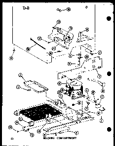 Section 4 Diagram and Parts List for SRI22F-L-P75400-5WL  Amana Refrigerator