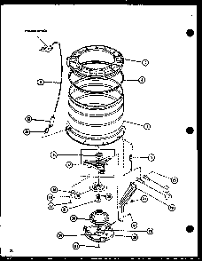 Section 7 Diagram and Parts List for CW9003W P1122805WW Amana Washer