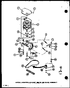 Section 3 Diagram and Parts List for LW2603 P7804720W Amana Washer