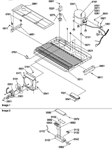 Machine Compartment Diagram and Parts List for SRDE528SW-P1184904WW  Amana Refrigerator