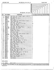 Freezer Door/misc Page 2 Diagram and Parts List for 22874A  Admiral Refrigerator