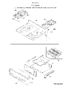 Top/Drawer Diagram and Parts List for 79074413810  Kenmore Range