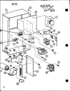 Part Location Diagram of D6879740 Whirlpool Capacitor