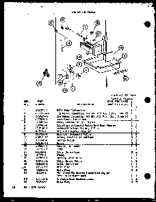 Add On Ice-maker Diagram and Parts List for TM14KL-P7705206WL  Amana Refrigerator