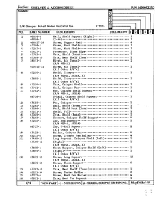 Shelves And Accessories Page 2 Diagram and Parts List for 17694  Maytag Refrigerator