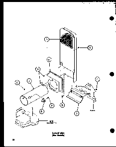 Heater Models) Diagram and Parts List for TGA400 P77041-5W Amana Dryer