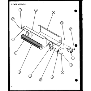 Blower Assembly 1 Diagram and Parts List for PTC12400EC P9872415R Amana Air Conditioner