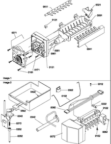 Ice Maker Assembly & Parts Diagram and Parts List for BC21VL-P1321506WL  Amana Refrigerator