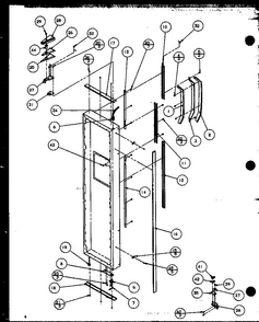 Freezer Door Diagram and Parts List for SZD27MPL-P1124303WL  Amana Refrigerator