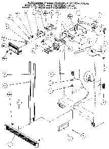 Refrigerator, Freezer Controls, And Cabinet Diagram and Parts List for 36531-P1121902W  Amana Refrigerator
