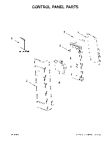 Control panel parts Diagram and Parts List for MMV6190FB3  Maytag Microwave