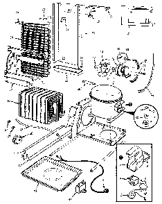 Unit Compartment & System Diagram and Parts List for JRS223B-M8N07A  Jenn-Air Refrigerator