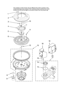 Pump And Motor Parts Diagram and Parts List for MDB6759AWS0  Maytag Dishwasher