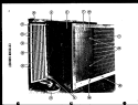 EXTERIOR CABINET Diagram and Parts List for 6-5SP-1  Amana Air Conditioner