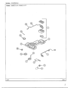 Controls Diagram and Parts List for HMG211570  Admiral Refrigerator