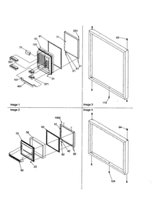 Door Diagram and Parts List for BR18V2C-P1320708WC  Amana Refrigerator