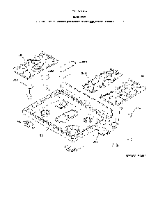 Main Top Diagram and Parts List for 79078153413  Kenmore Range