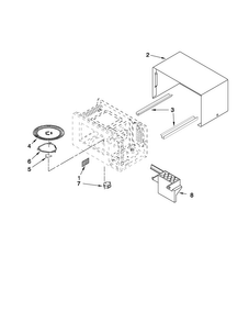 Microwave Oven Cavity Parts Diagram and Parts List for AMC4080AAB05  Amana Microwave