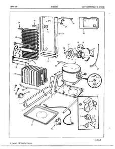 Unit Compartment And System Diagram and Parts List for 24882  Jenn-Air Refrigerator