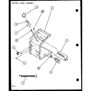 Control Panel Assembly 5 Diagram and Parts List for PTC12400EC P9872415R Amana Air Conditioner