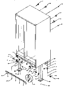 Drain And Rollers Diagram and Parts List for SXD25NP-P1162420W  Amana Refrigerator