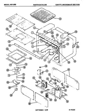 04 - Page 1 Diagram and Parts List for 631006  Litton Microwave Oven Combo