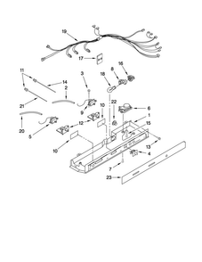 Control Parts Diagram and Parts List for 5MS224NEWW00  Maytag Refrigerator