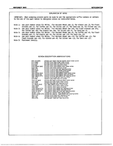 Explanation Of Notes Diagram and Parts List for 19574B  Admiral Refrigerator