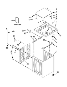 Part Location Diagram of W10589597 Whirlpool USE & CARE GUIDE